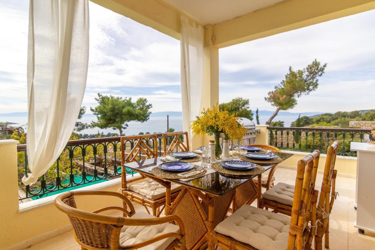 House With Amazing Ocean View And Patio - Pool Villa Porto Cheli Buitenkant foto