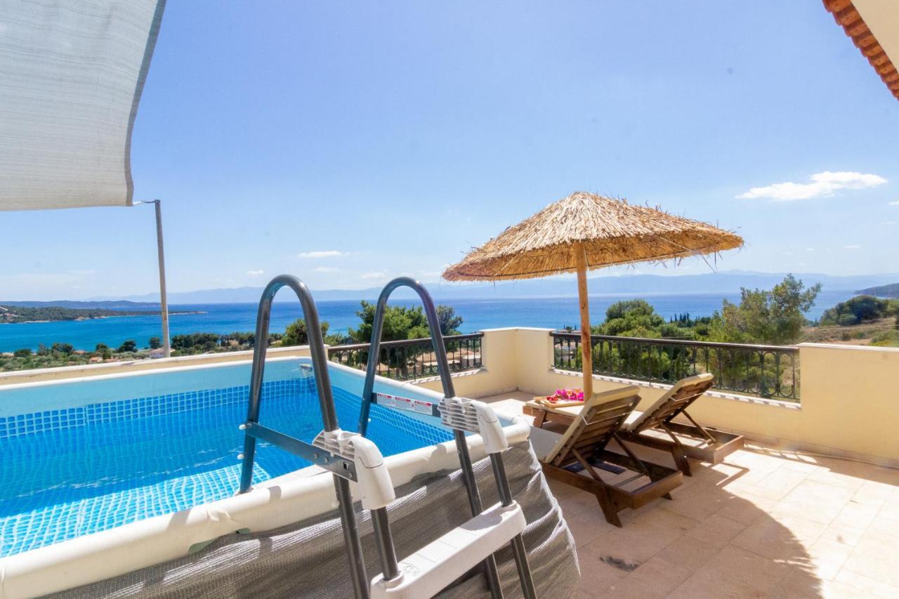 House With Amazing Ocean View And Patio - Pool Villa Porto Cheli Buitenkant foto